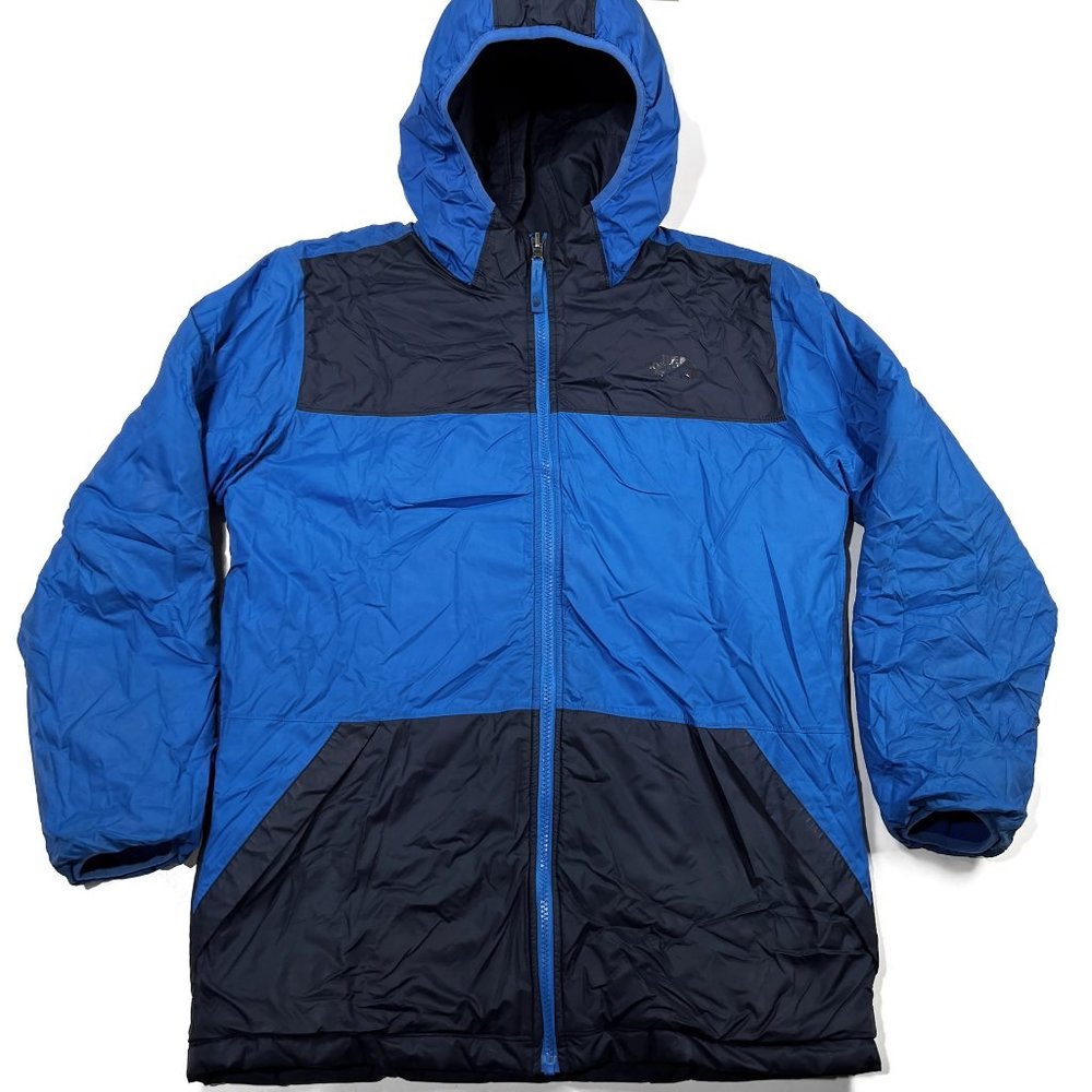 The North Face True or False Jacket‎ Boys XL 18-20 Fleece Zip Reversible Puffer